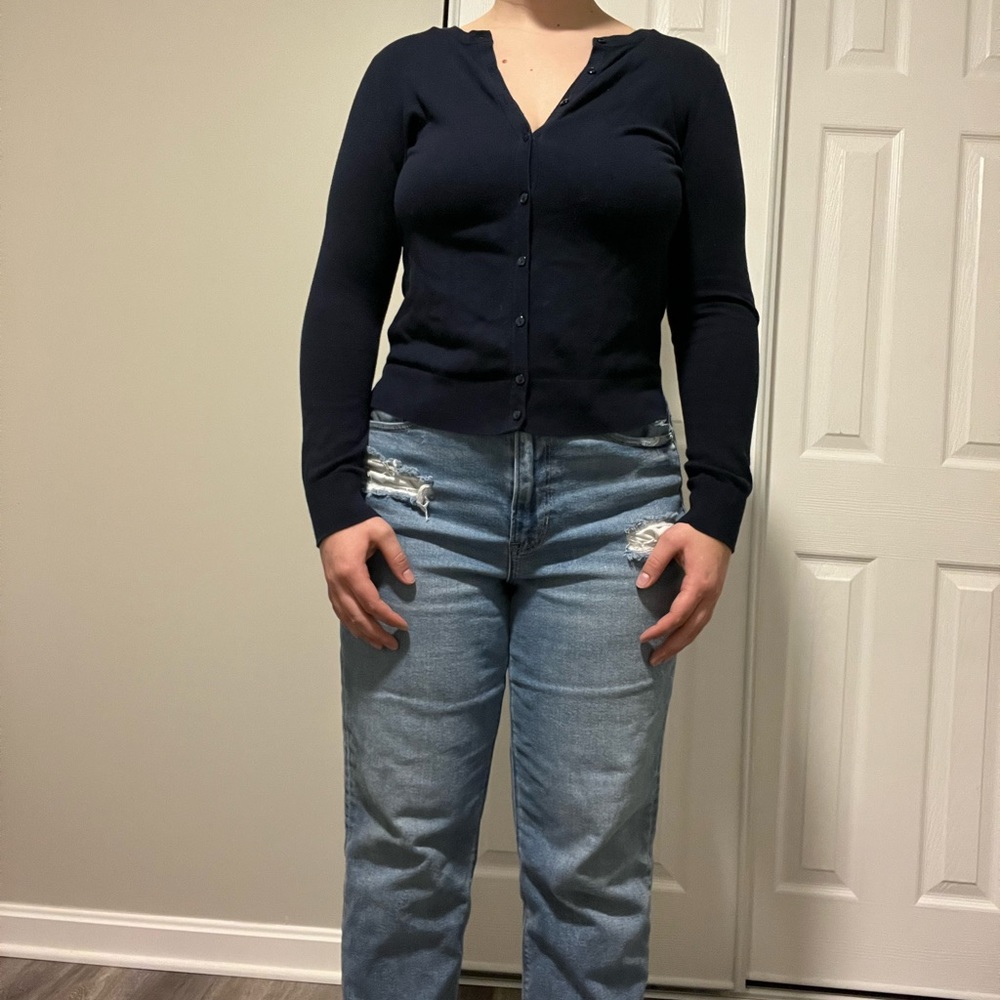 LOFT Outlet Navy Cardigan